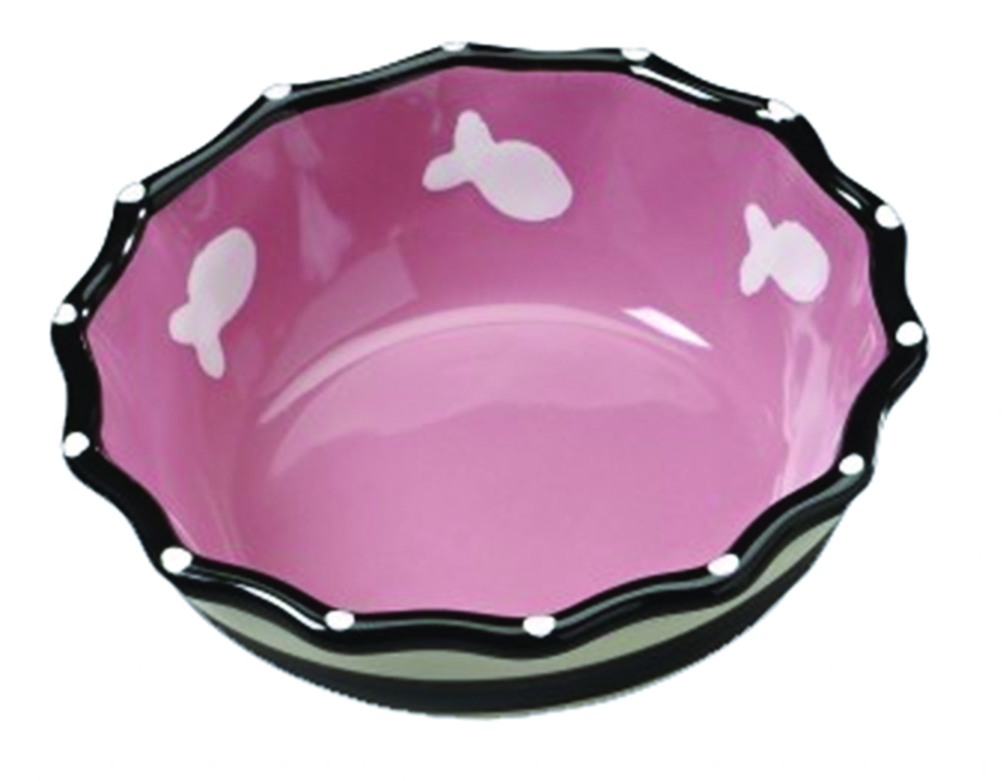 SPOT Contemporary Ruffle Cat Dish