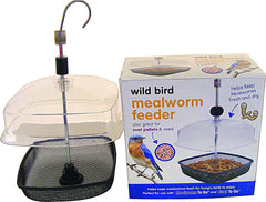 Premium Mealworm Feeder Clear/Black