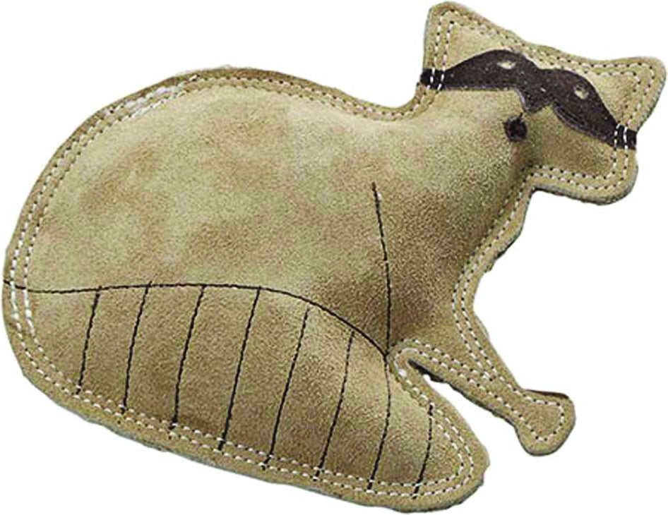 SPOT Dura-Fused Leather Raccoon Dog Toy