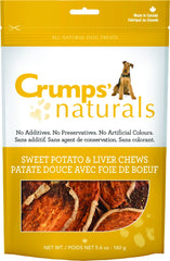 Crumps Naturals Sweet Potato And Liver Chews