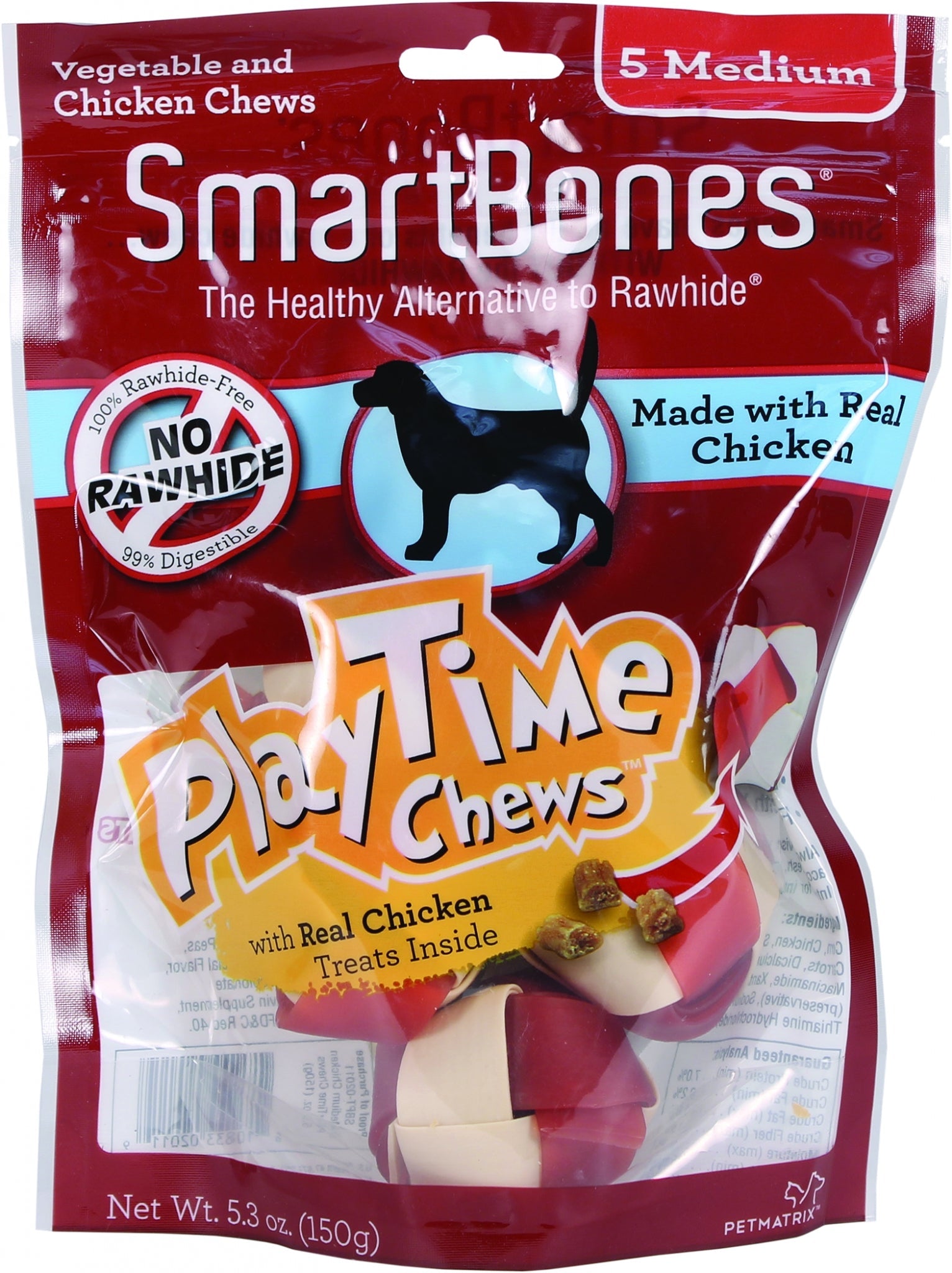 SmartBones Playtime Chews With Real Chicken Treats