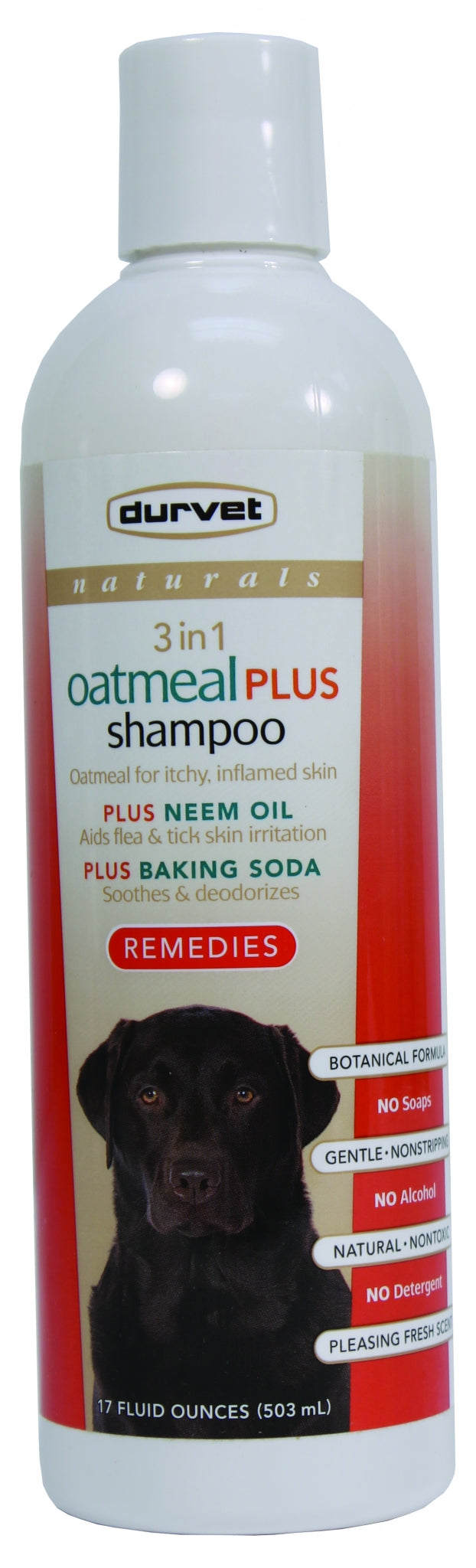 Durvet Natural 31 Oatmeal Plus Shampoo 17oz Clear