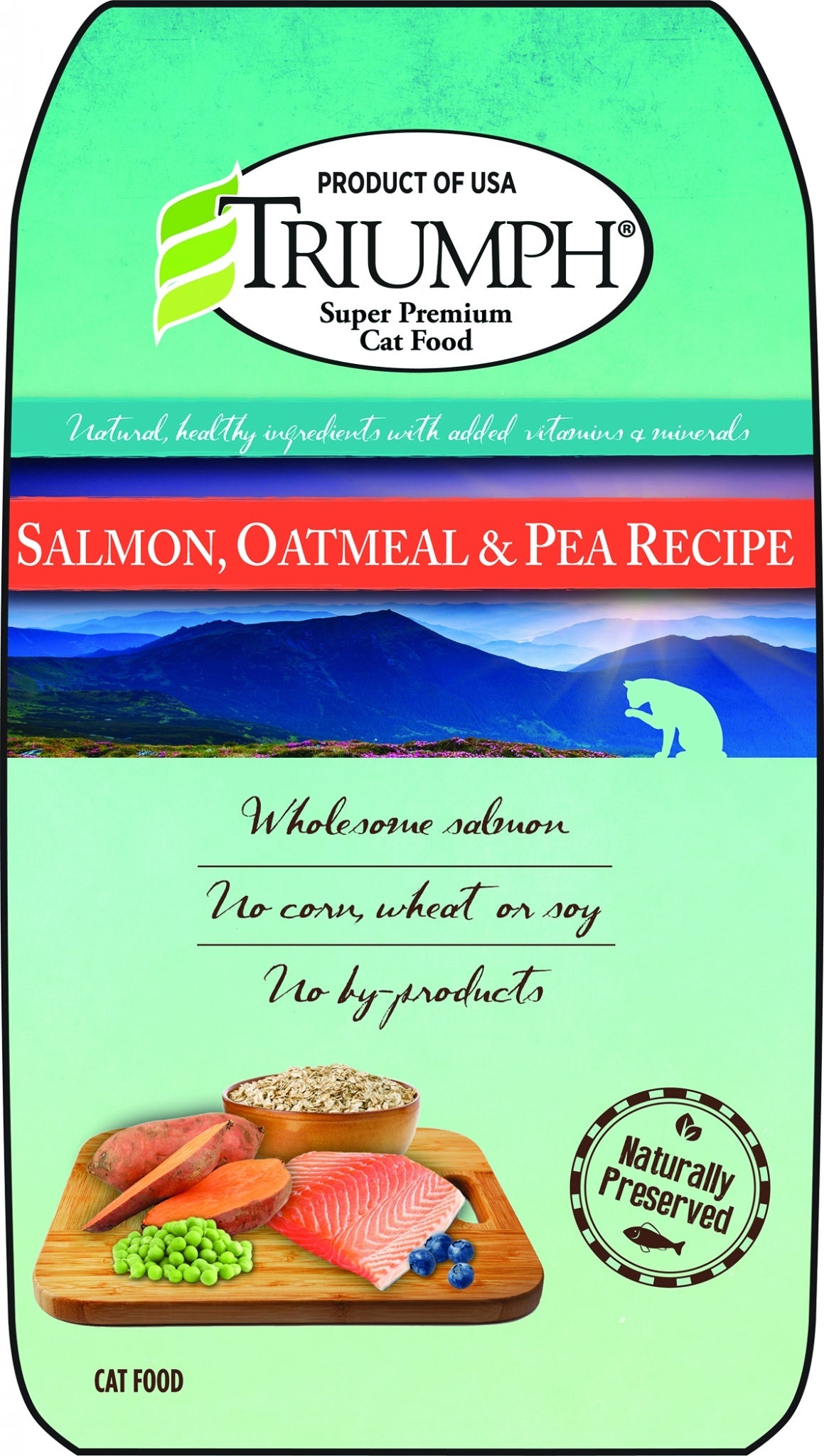 Triumph Triumph Salmon Oatmeal / Pea Cat Food 7lb