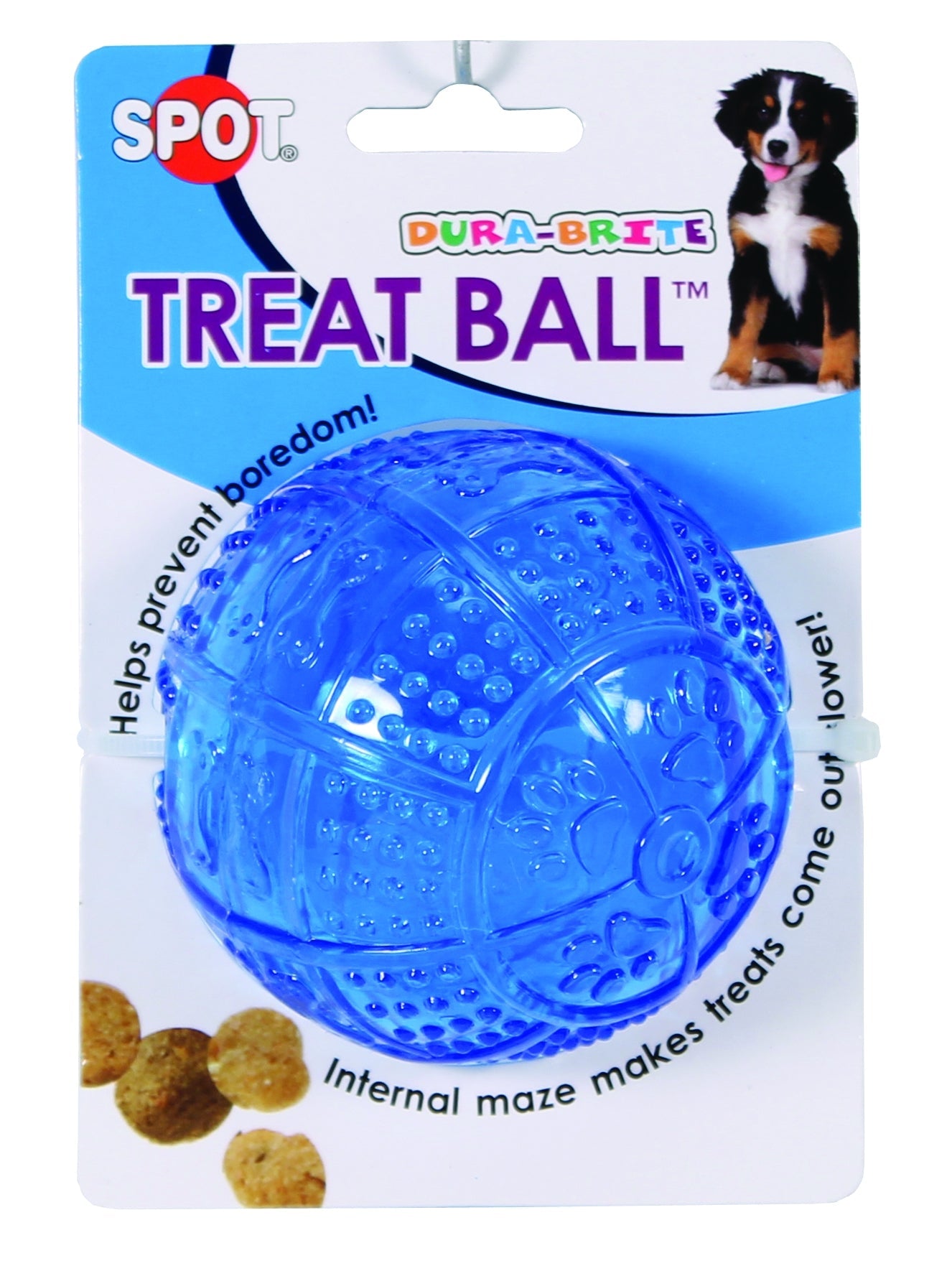 SPOT Dura-Brite Treat Dispensing Ball Dog Toy