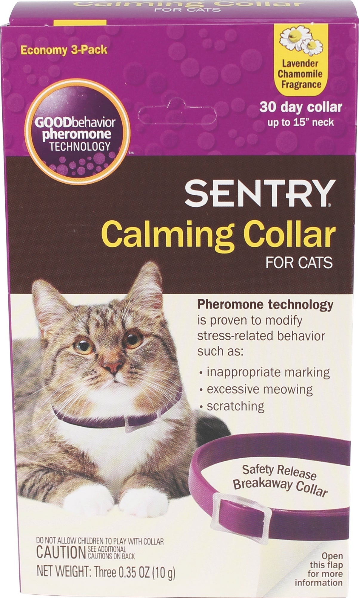 SENTRY Calming Cat Collar 3 Pack