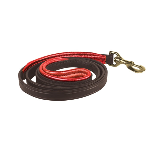 Perri's Metallic Padded Leather Dog Leash