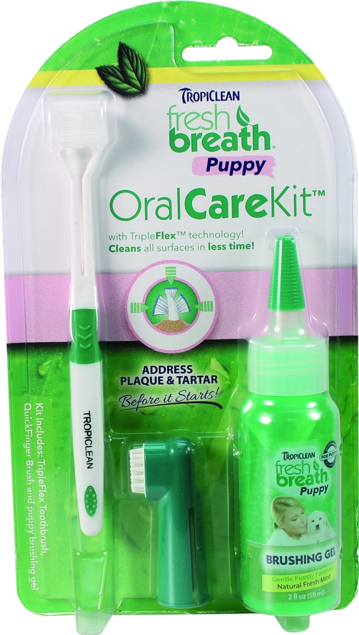 Tropiclean Fresh Breath Oral Care Kit for Puppy