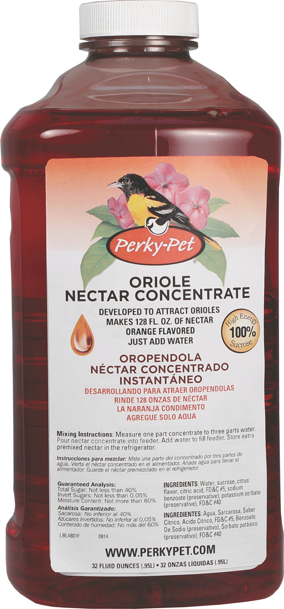 Oriole Nectar Concentrate 32oz Orange