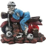Underwater Motorcycle Skull 6x3x5