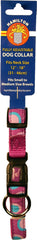 Ribbon Overlay Adj Dog Collar 5/8x12-18 Circles
