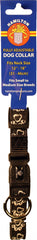 Ribbon Overlay Adj Dog Collar 5/8x12-18 ChalkPasBk