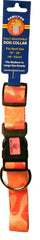 Ribbon Overlay Adj Dog Collar 1x18-26 Pnk Camo