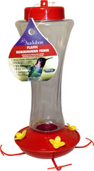 Audubon Plastic Hummingbird Feeder RedClear