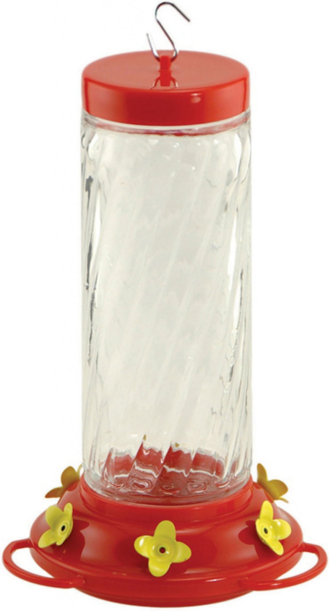 Audubon Glass Hummingbird Feeder PinkClear