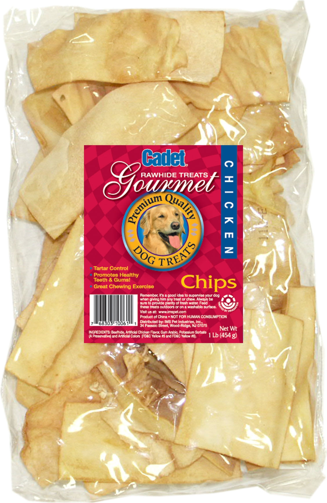 Cadet Rawhide Basted Chips Value Pk-Chick 1lb Chk