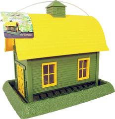 North States Village Barn Bird Feeder Green Yellow