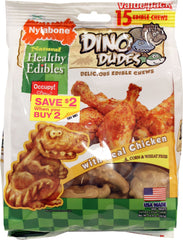 Healthy Edibles Dino Dudes Dog Chews 15ct