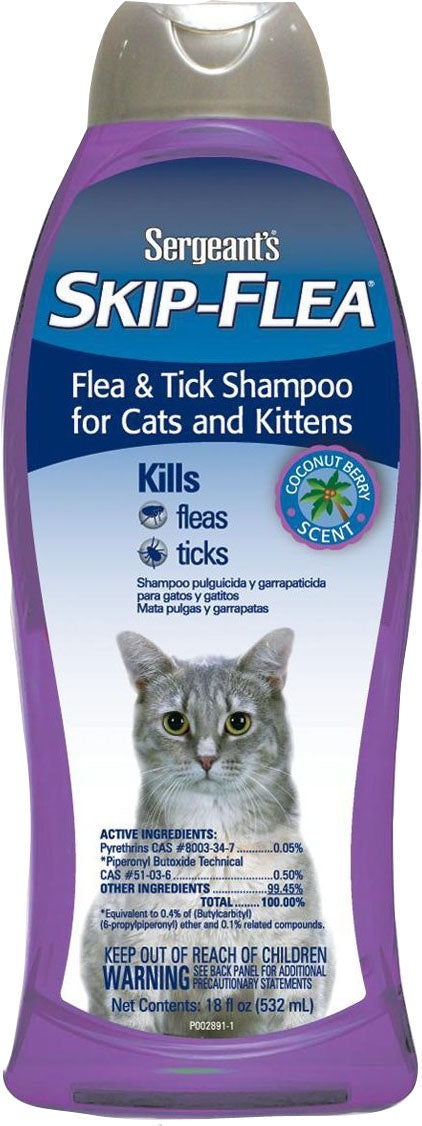 Sergeants Skip-Flea / Tick Shampoo - Cats 18oz