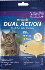 Sergeants Dual Action Flea / Tick Collar Cats 1Ct