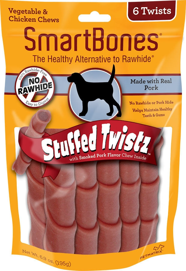 SmartBones Stuffed Twistz Dog Chew