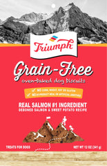 Triumph Triumph Grain Free Dog Biscuit 12oz Salmon