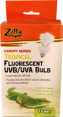 Zilla Tropical Bulb Low Intensity Uvb/Uva