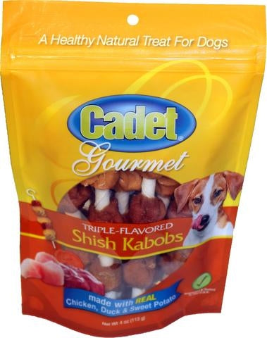 Cadet Gourmet Triple Flavored Shish Kabobs - Chicken/Duck/Sweet Potato