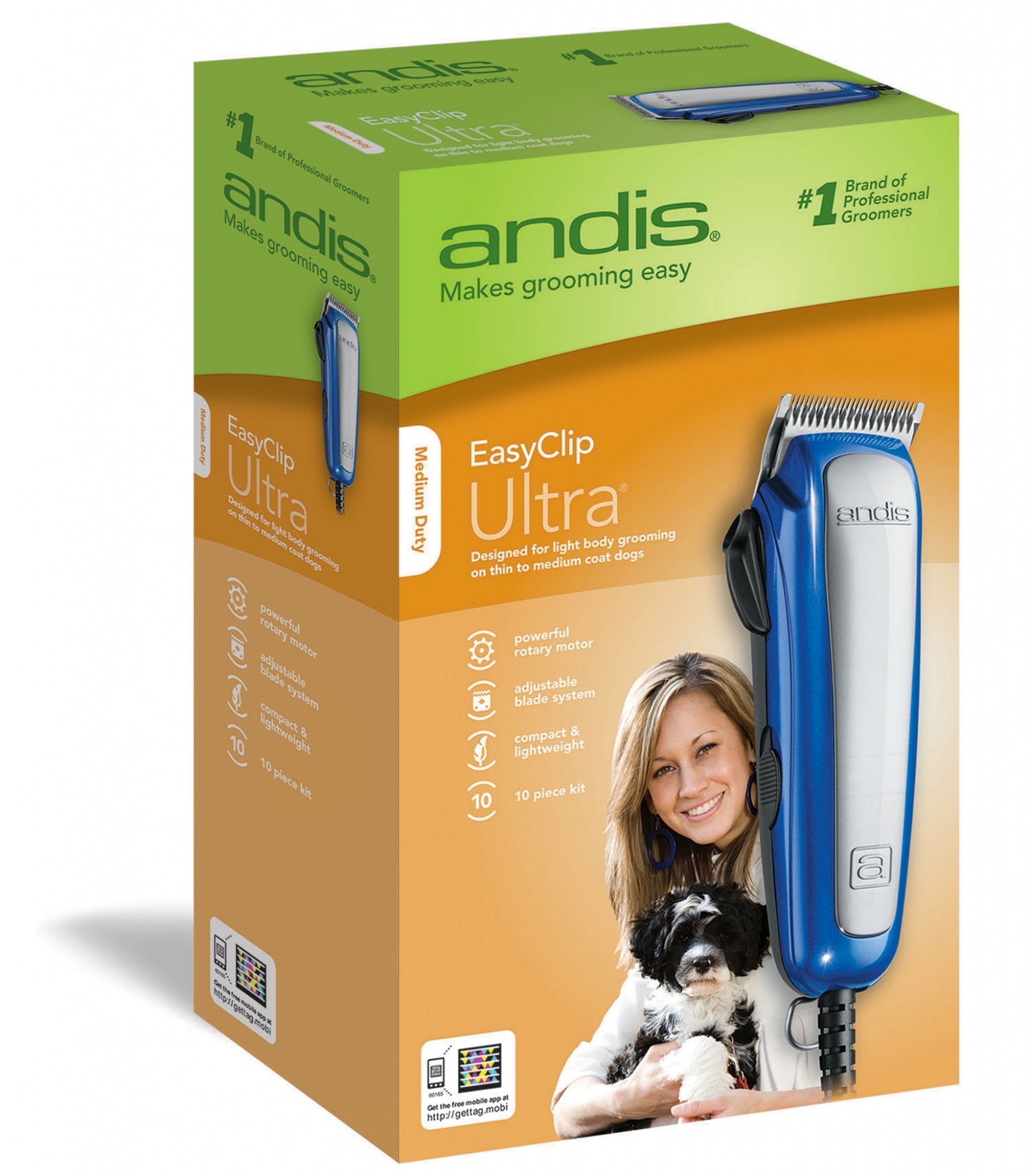 Easy Clip Ultra Clipper Kit For Pets 10 Piece Blu