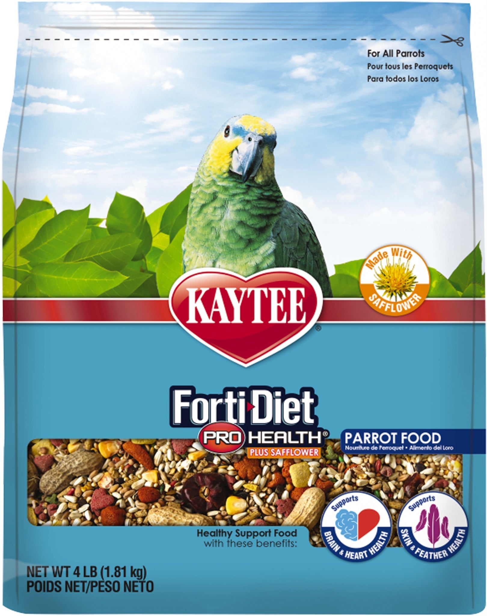 Kaytee Fdph Feather Parrot With Safflower 4 lb