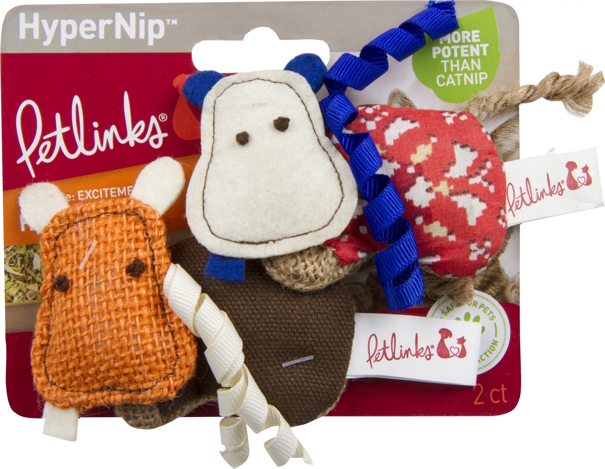 Hypernip Hyper Hippos Cat Toys 2Pk