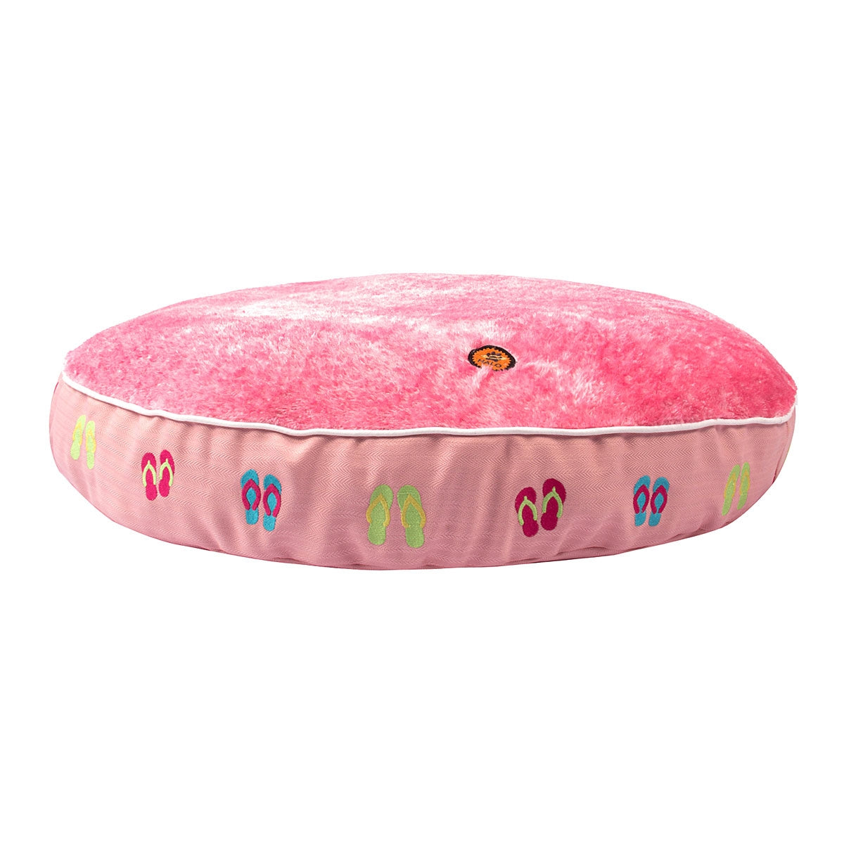 Halo Flip Flops Pink Round Dog Bed