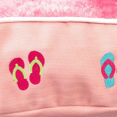 Halo Flip Flops Pink Round Dog Bed