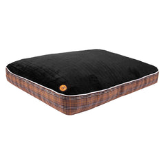 Halo Classic Plaid Tan Rectangular Dog Bed