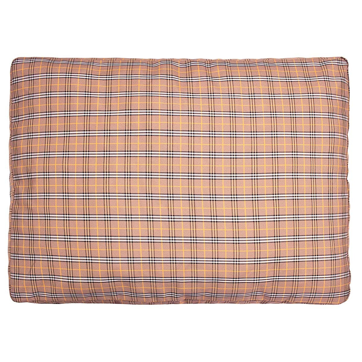 Halo Classic Plaid Tan Rectangular Dog Bed