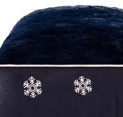 Halo Snowflake Rectangular Dog Bed