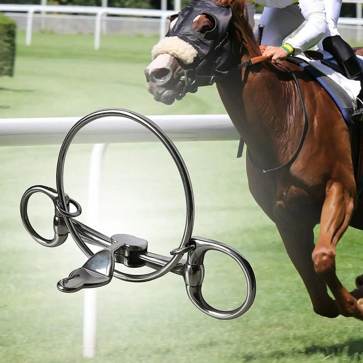 Horse Bit Stainless Steel Mouth Comfort Bit Training Equipment Equestrian Supplies Snaffle Bit for Outdoor Horse