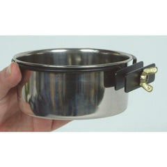 SPOT Stainless Steel Bird Coop Cup with Bolt Bracket Attachment