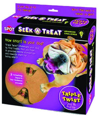 Seek-A-Treat Triple Twist Dog Puzzle Toy