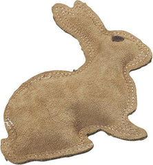 SPOT Dura-Fused Leather Rabbit Dog Toy