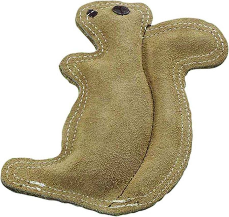 SPOT Dura-Fused Leather Squirrel Dog Toy