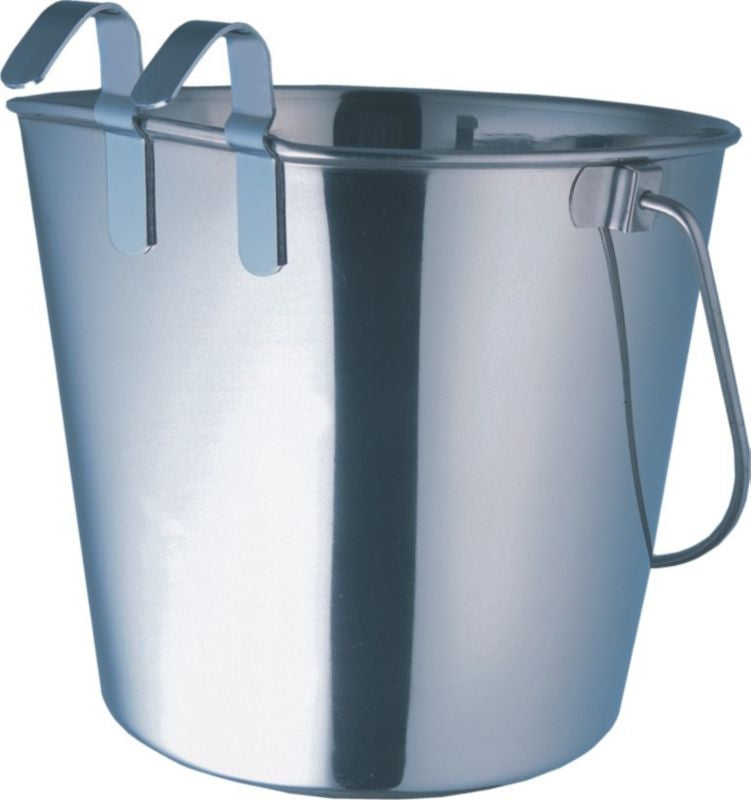 Indipets Heavy Duty Flat-Sided Hook-On Pail