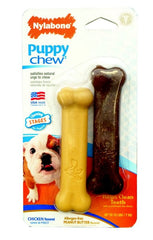 Nylabone Puppy Chew Twin Pack - Chickn/Peanut Butter