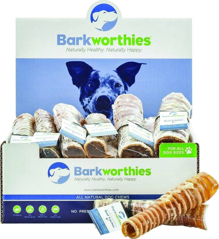 Barkworthies All Natural Beef Trachea Dog Chew