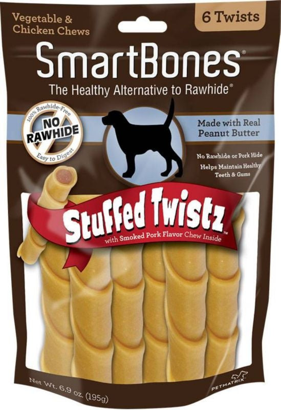 SmartBones Stuffed Twistz Dog Chew