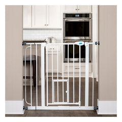 Extra Wide Walk Thru Gate with Pet Door