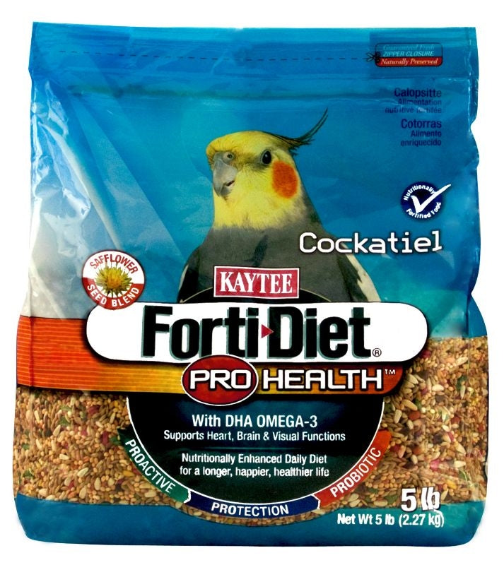 Kaytee Forti-Diet Pro Health Cockatiel Diet W Safflower