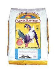 Sun Seed Fruit and Veggie Parrot Bird Food 25lb