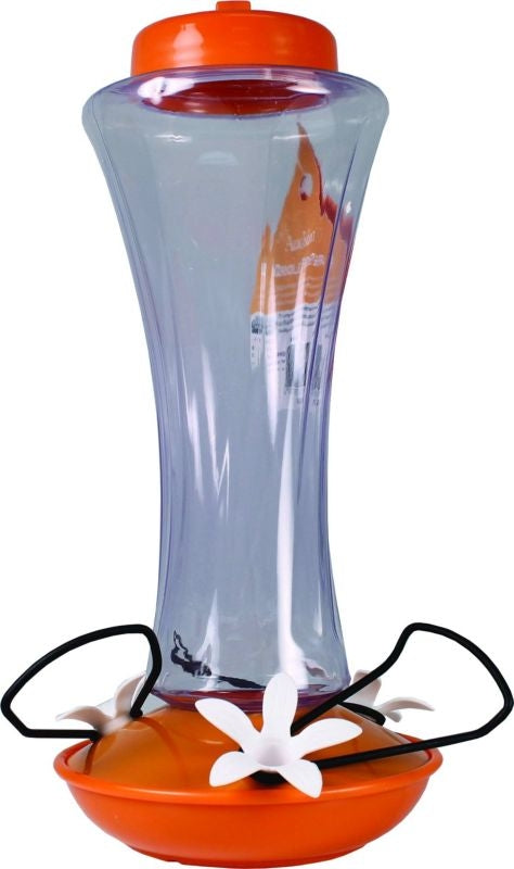 Audubon Plastic Oriole Feeder 20oz Clear/Orange