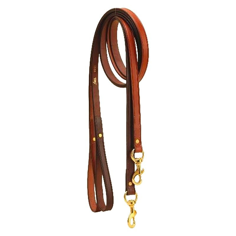 Tory Leather Plain Creased Leather Dog Leash