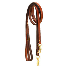 Tory Leather Plain Creased Leather Dog Leash